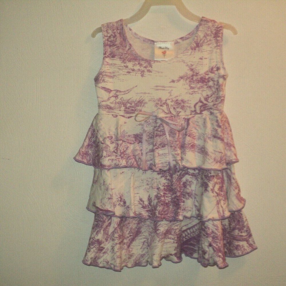 Mad Sky Dress 24 Mos Victorian Print Long Layered